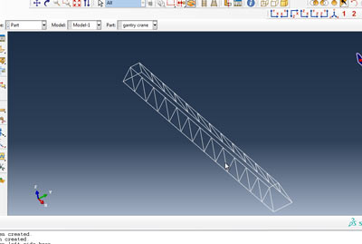 آموزش تحلیل جرثقیل دروازه ای در نرم افزار آباکوس abaqus